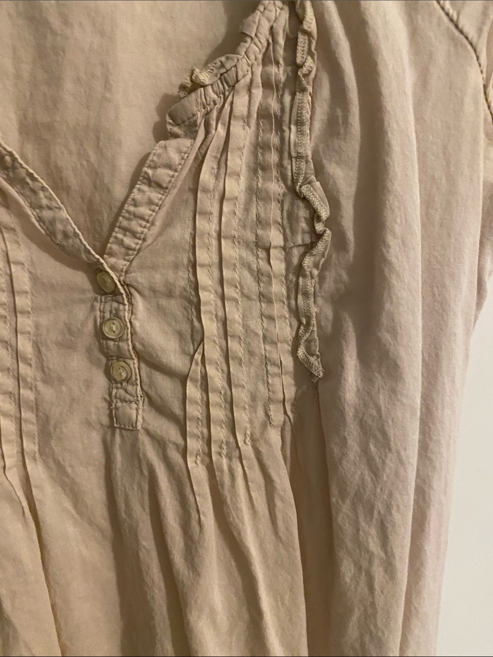 Old Navy Pintuck Peasant Blouse - Picture 2 of 3